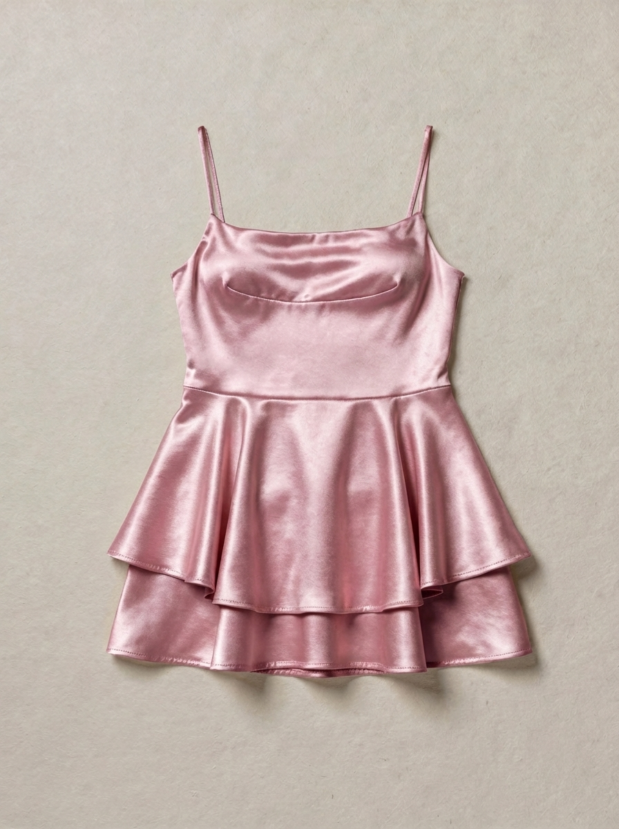 EMILIA | RÜCKENFREIES KLEID AUS SATIN