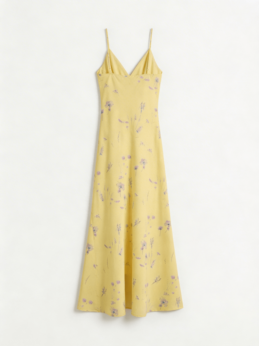KALINDA | YELLOW FLORAL DRESS - Aurelia Boutique
