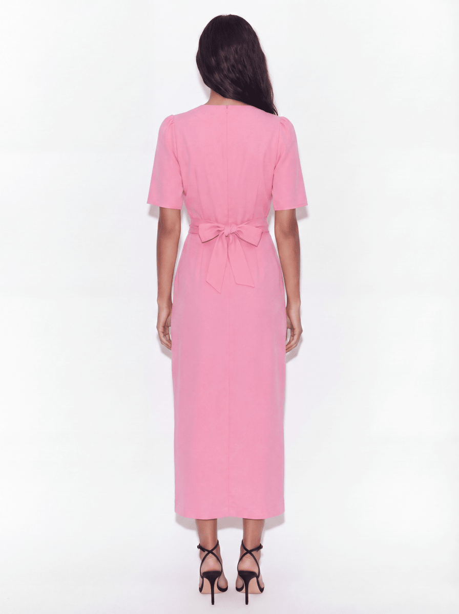 PHOEBE | PINK BOW CHARM DRESS - Aurelia Boutique