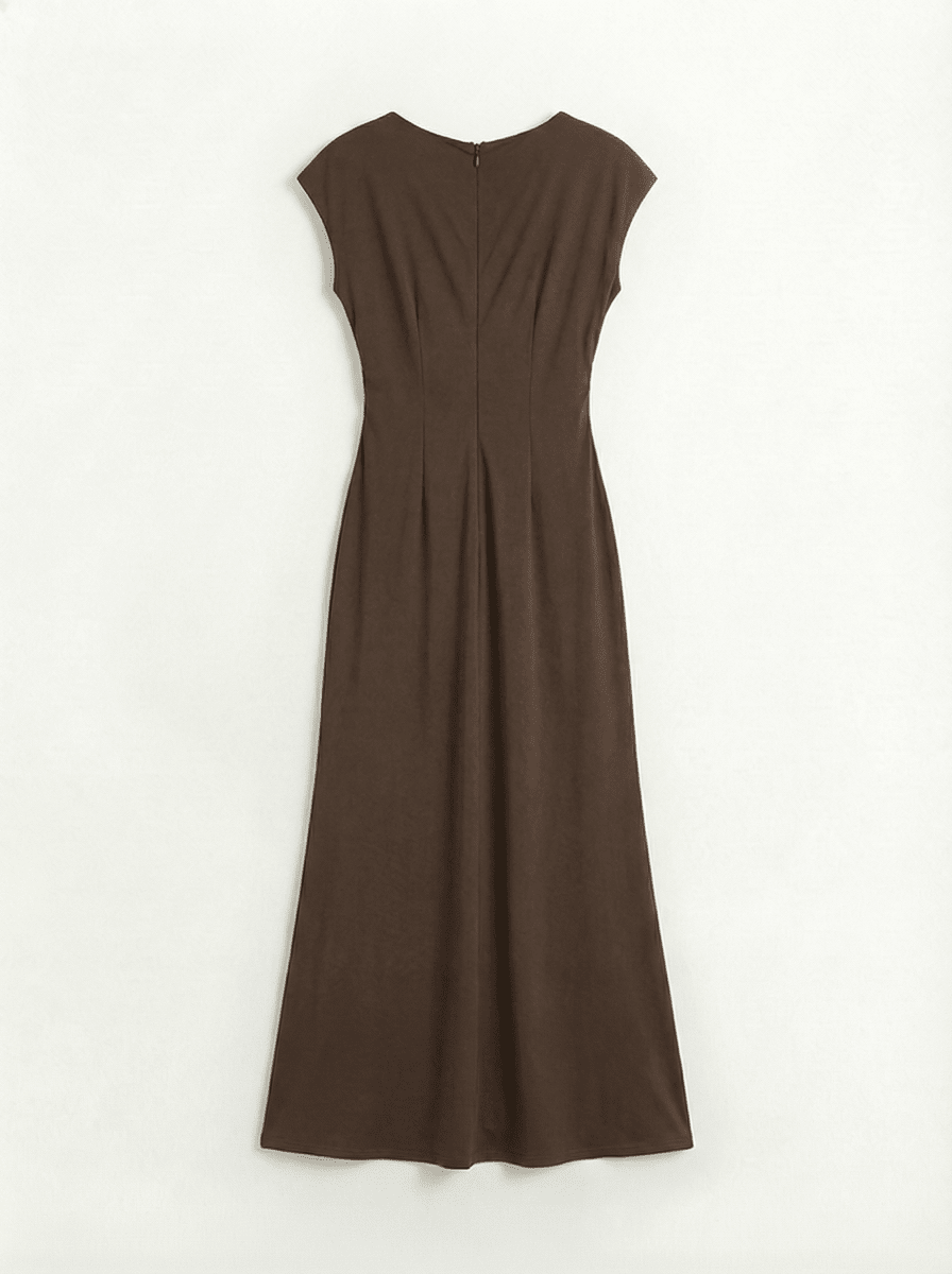 TYCHE | COFFEE MUSE DRESS - Aurelia Boutique