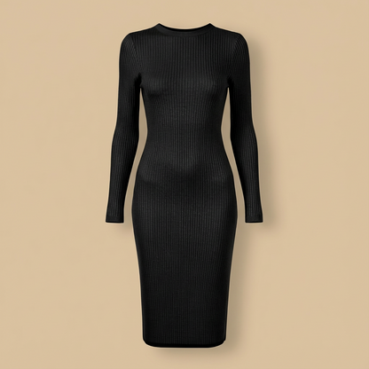 OLIVIA | CHELCES RIPPEN-MIDI-KLEID