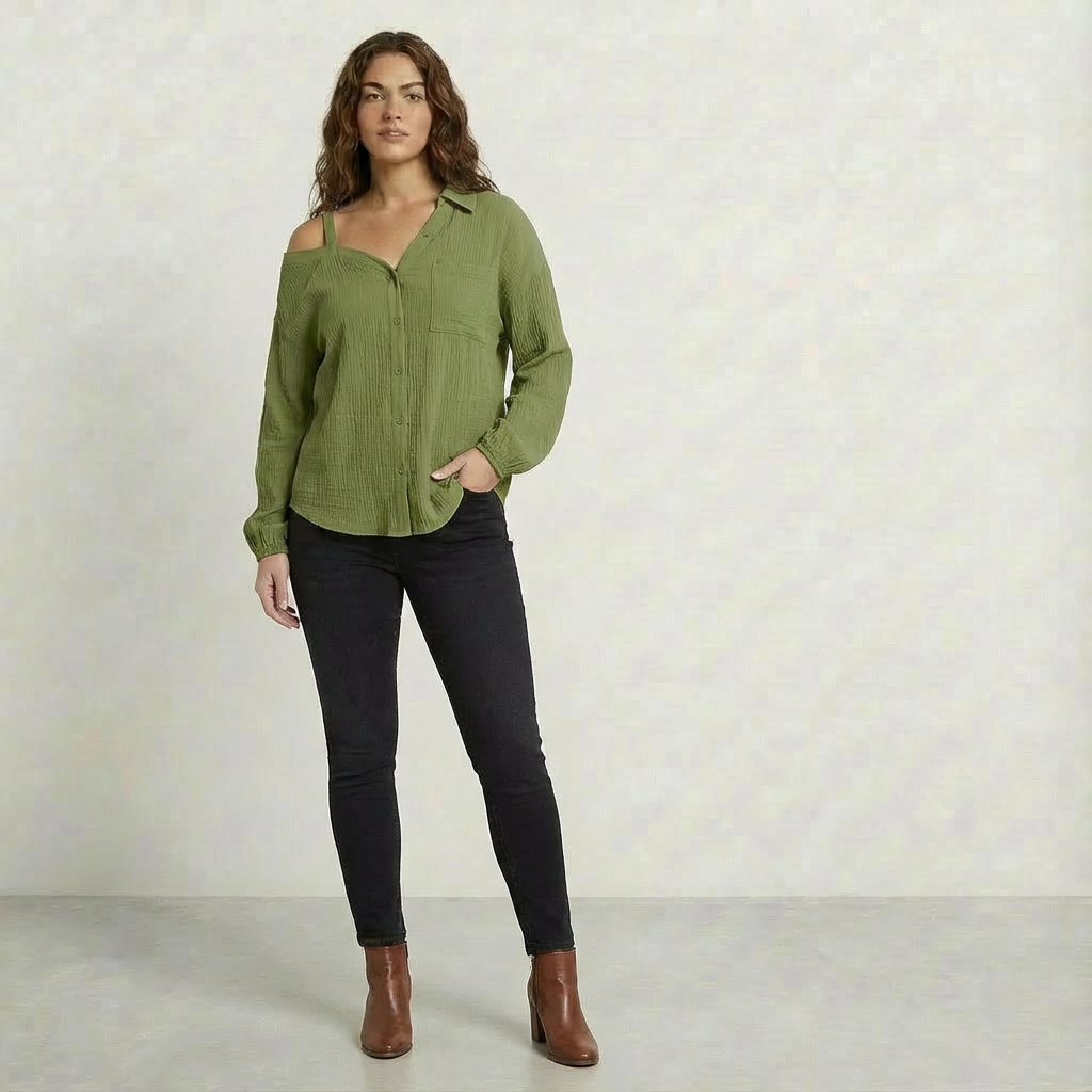 THELMA | STYLISH OFF-SHOULDER SHIRT