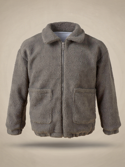 THALYA | DICKER PLÜSCHMANTEL