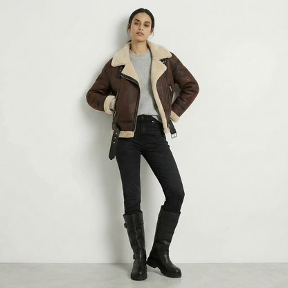 NAVIA | JACKE AUS LAMMLEDER