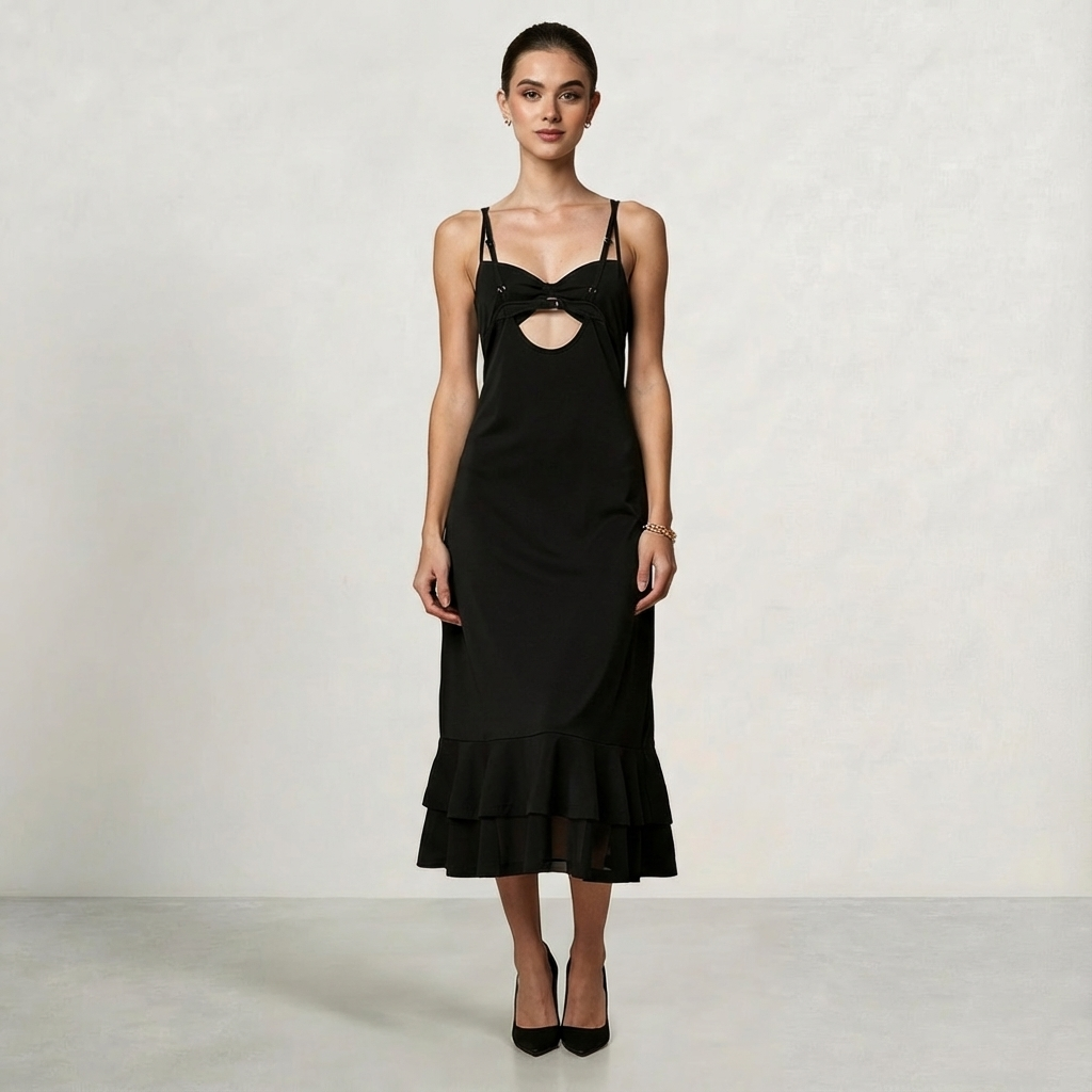 VELARIS | FRANZÖSISCHES RETRO-TRÄGERKLEID