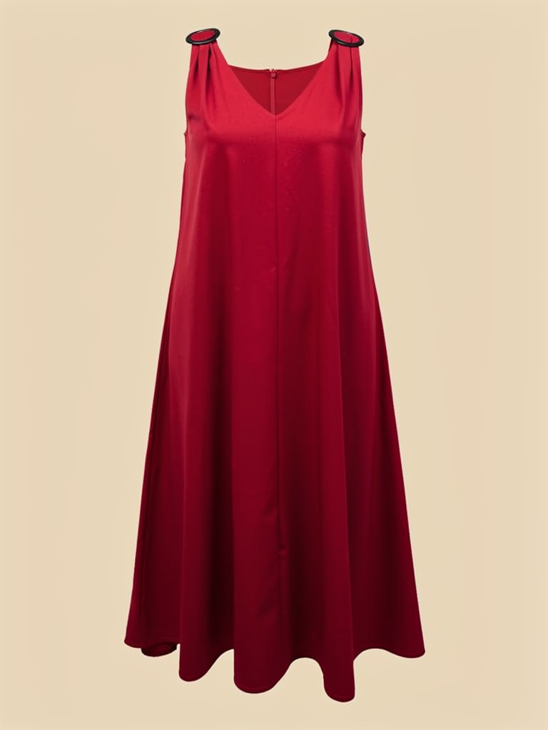 AURELI | Elegantes Kleid mit V-Ausschnitt