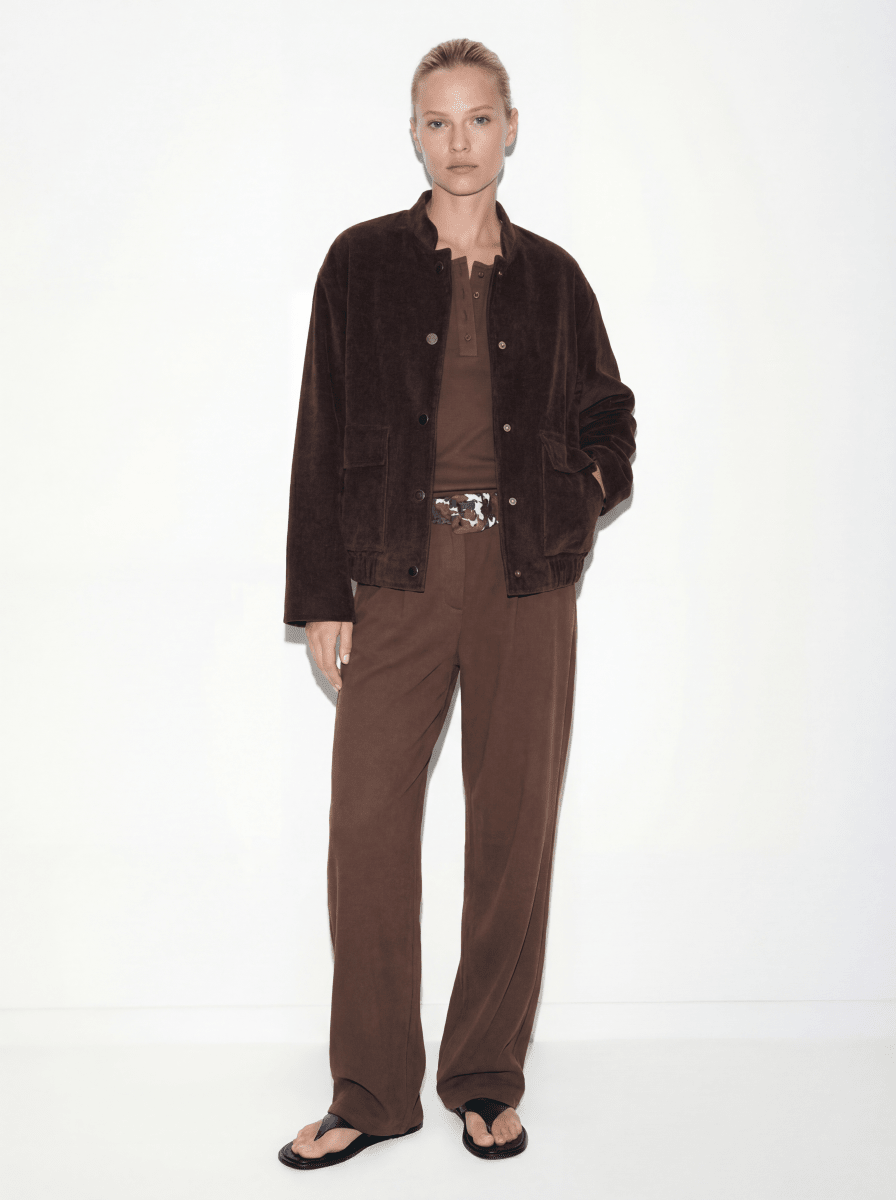 ARTEMIS | BROWN CORDUROY JACKET - Aurelia Boutique
