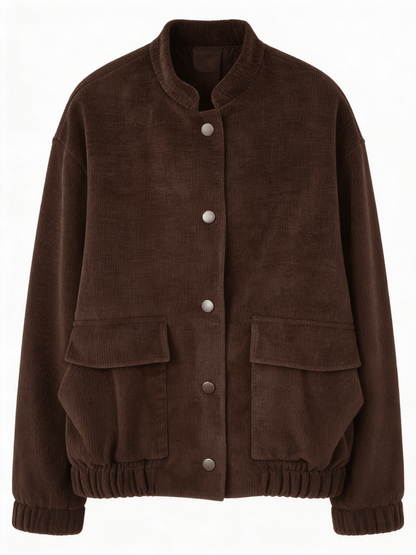 ARTEMIS | BROWN CORDUROY JACKET - Aurelia Boutique