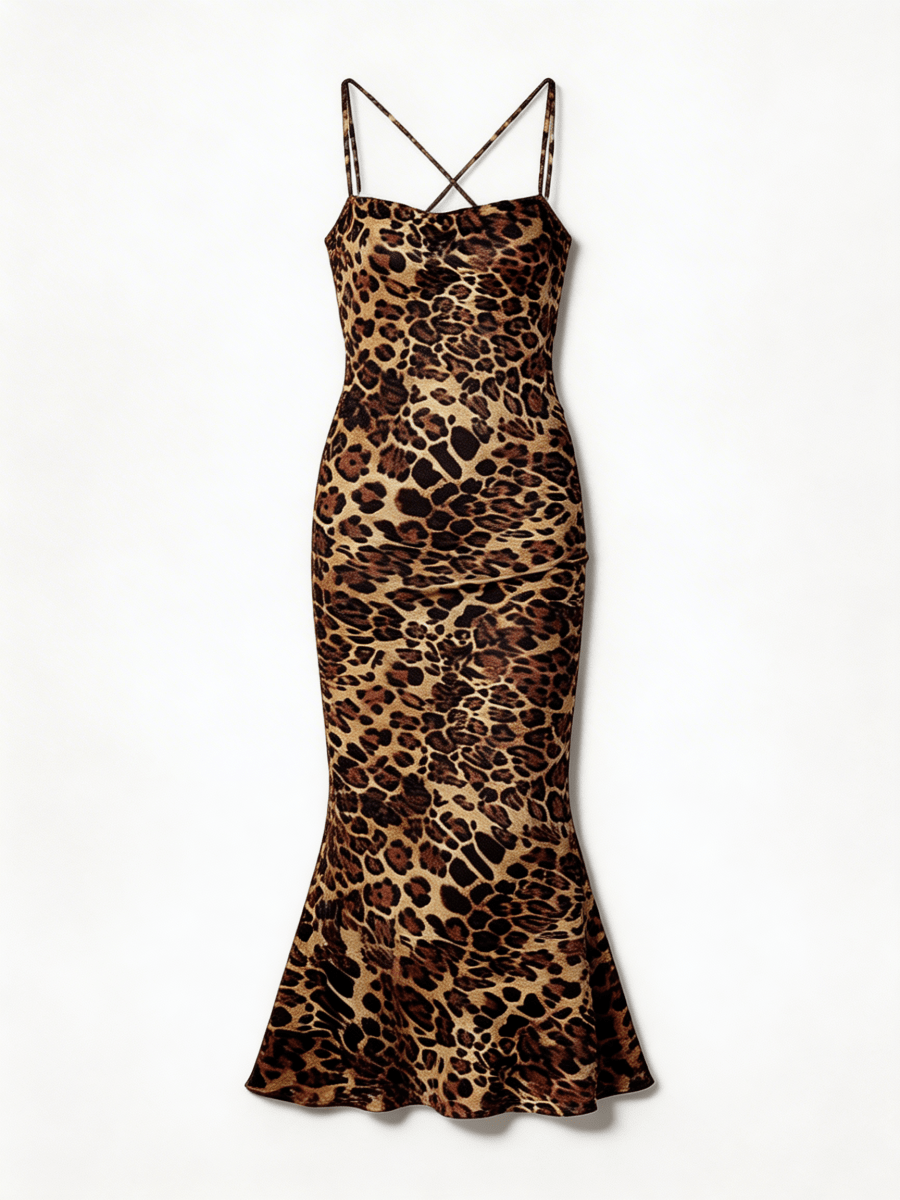CALYPSO | ELEGANT LEOPARD DRESS - Aurelia Boutique