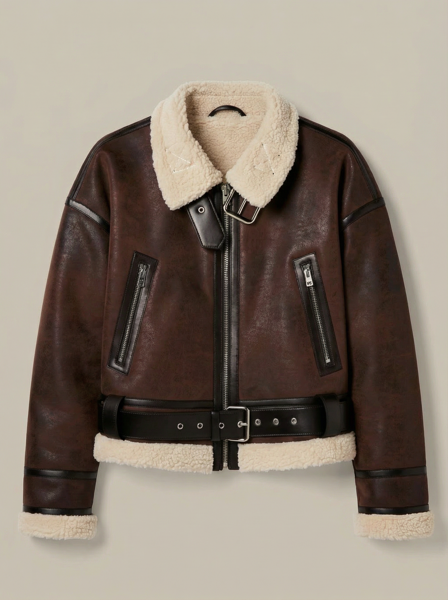 NAVIA | JACKE AUS LAMMLEDER