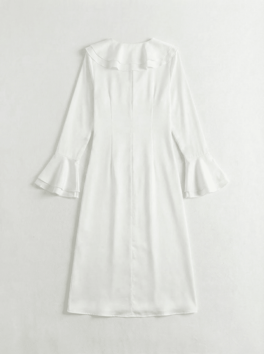 CLIO | WHITE ELEGANT DRESS - Aurelia Boutique