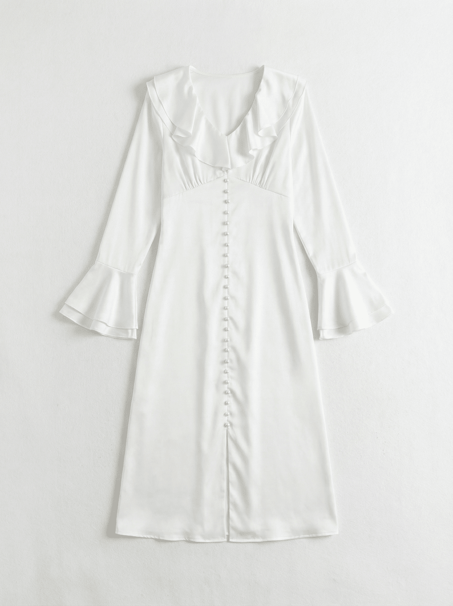 CLIO | WHITE ELEGANT DRESS - Aurelia Boutique