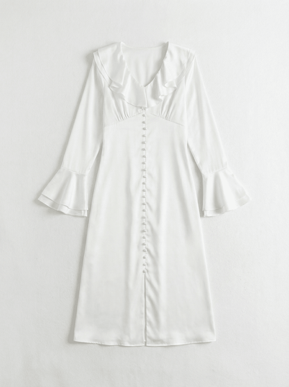CLIO | WHITE ELEGANT DRESS - Aurelia Boutique