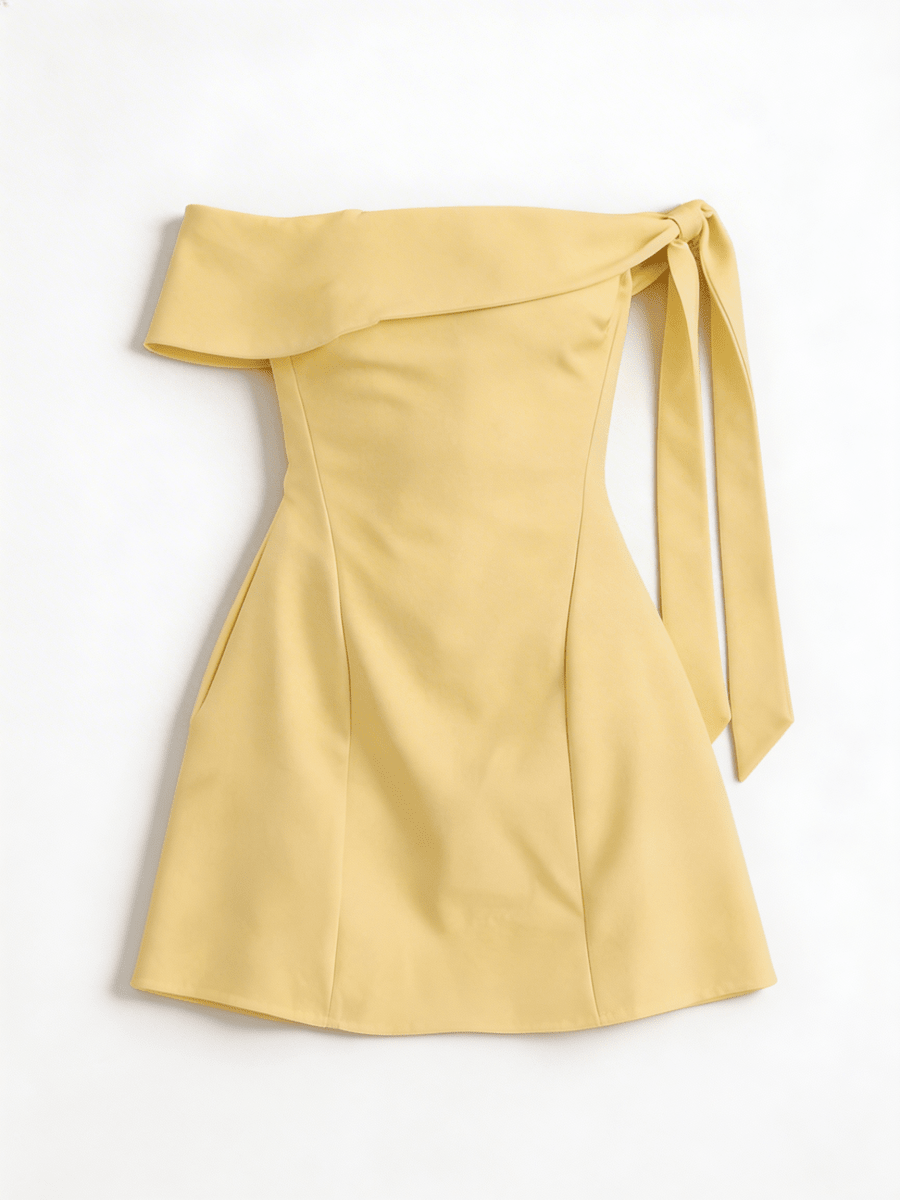 CORINNA | YELLOW SUMMER MINI DRESS - Aurelia Boutique
