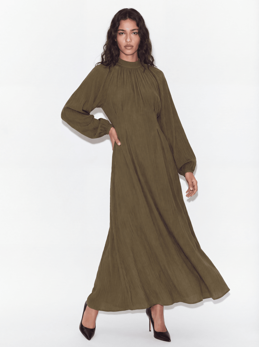 ELARA | OLIVE HARMONY DRESS - Aurelia Boutique