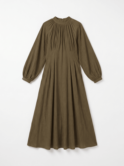 ELARA | OLIVE HARMONY DRESS - Aurelia Boutique