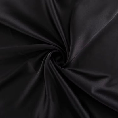 ELYSIA | BLACK SATIN DRESS - Aurelia Boutique