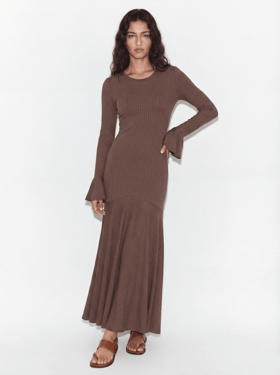 GALATEA | CHOCOLATE GLOW DRESS - Aurelia Boutique