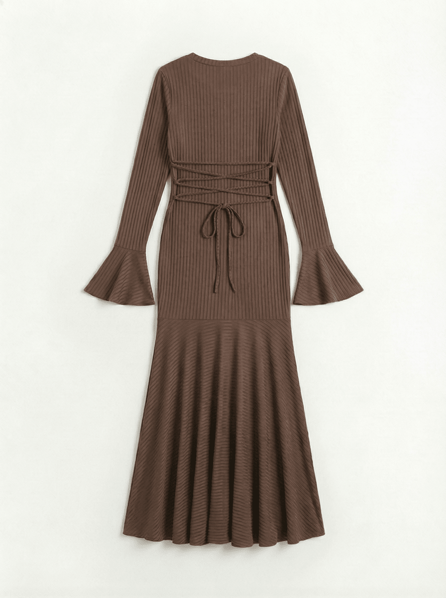 GALATEA | CHOCOLATE GLOW DRESS - Aurelia Boutique