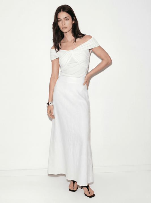GALATEA | WHITE BLOUSE - Aurelia Boutique
