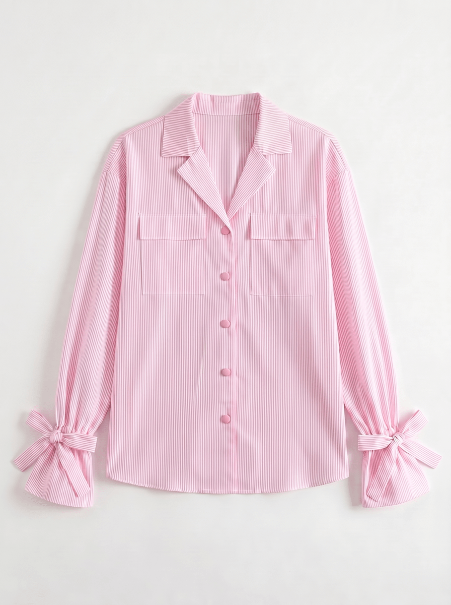 LUCIA - PINK ELEGANT SHIRT - Aurelia Boutique