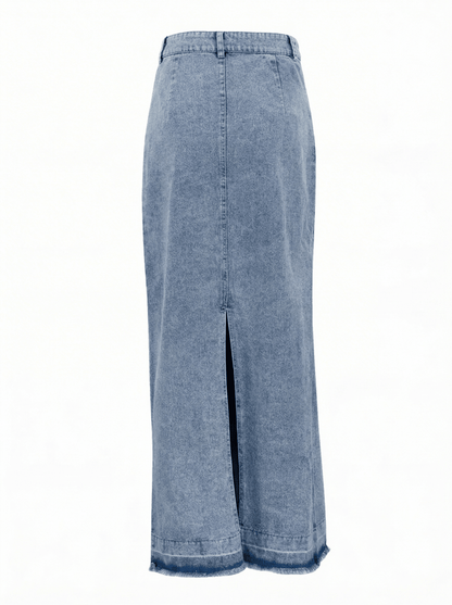 SELENE | DENIM STYLISH SKIRT - Aurelia Boutique