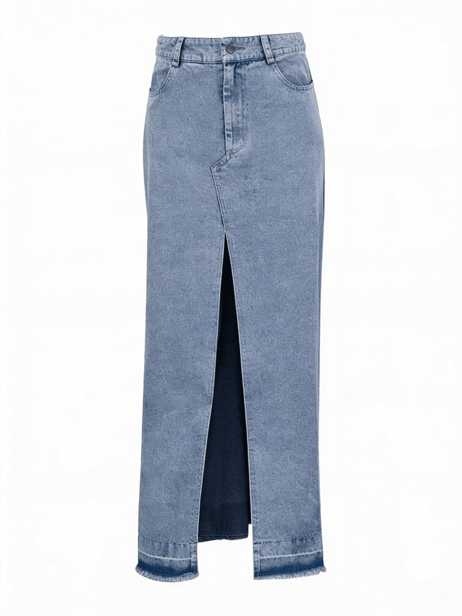 SELENE | DENIM STYLISH SKIRT - Aurelia Boutique