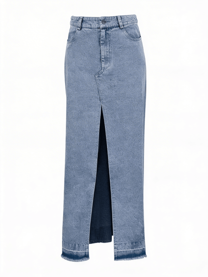 SELENE | DENIM STYLISH SKIRT - Aurelia Boutique