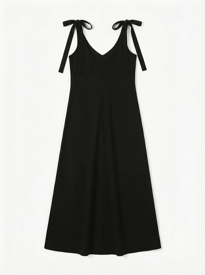 THESSA | BLACK BEACH DRESS - Aurelia Boutique