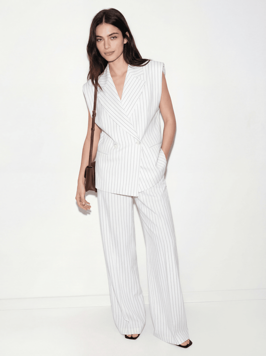 THESSALY | PINSTRIPE BLAZER - PANTS SET - Aurelia Boutique