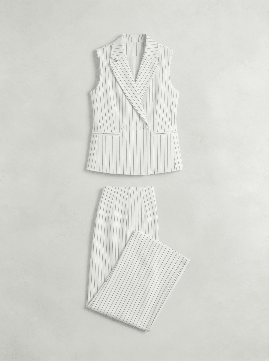 THESSALY | PINSTRIPE BLAZER - PANTS SET - Aurelia Boutique