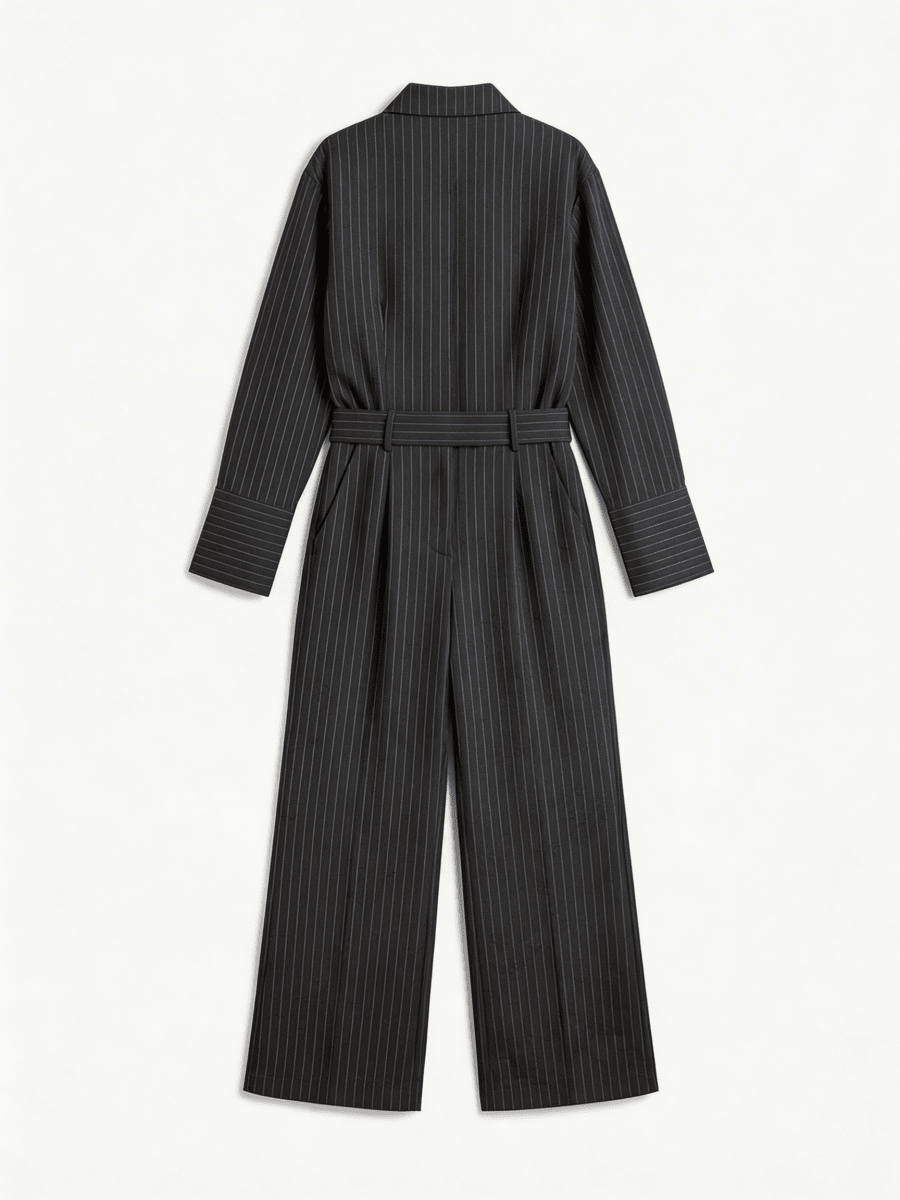 VESTA | ELEGANT PINSTRIPE SHIRT - PANTS SET - Aurelia Boutique
